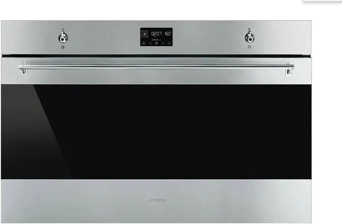 SMEG - Four encastrable pyrolyse SFP9302TX – 115 litres, gris/noir