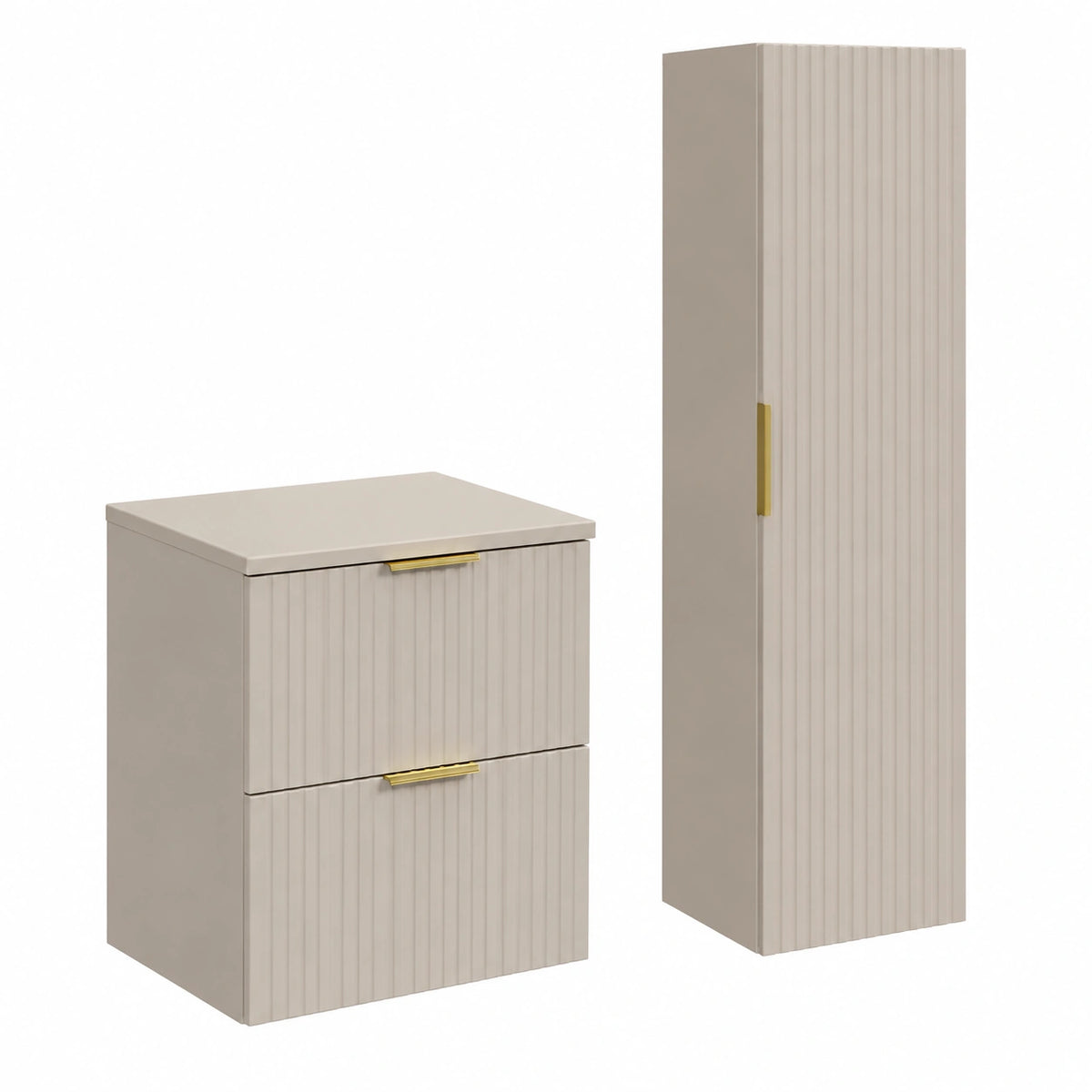 Ensemble de meubles de salle de bain, 2 pièces, pour la salle de bain