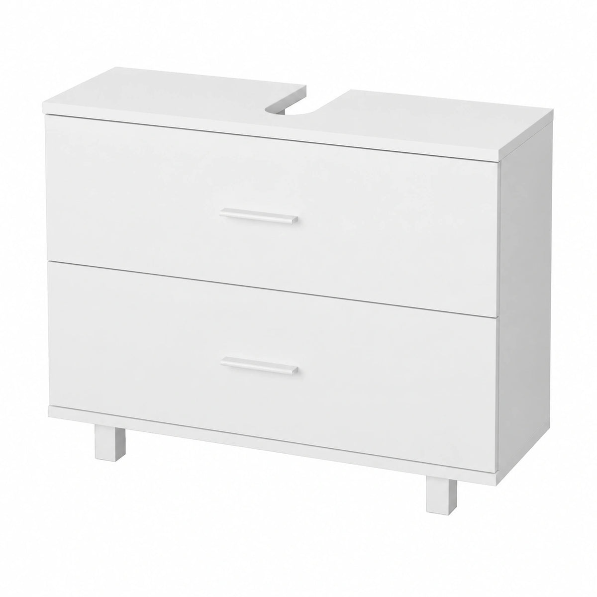 Ensemble de meubles de salle de bain, coloris blanc, 80 x 60,8 cm, pour la salle de bain