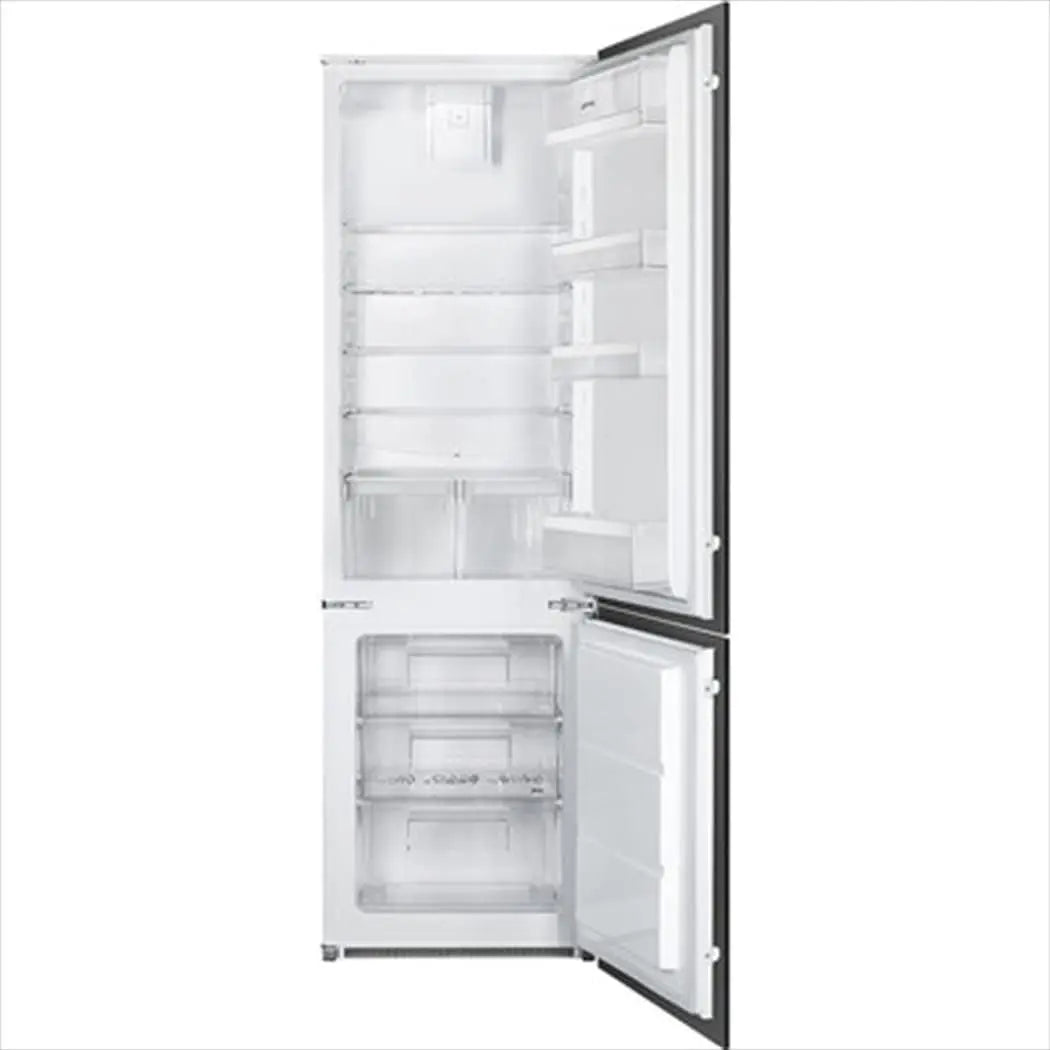 SMEG Réfrigérateur congélateur encastrable C41721F Combiné niche 178 cm froid brassé 268 L – gris