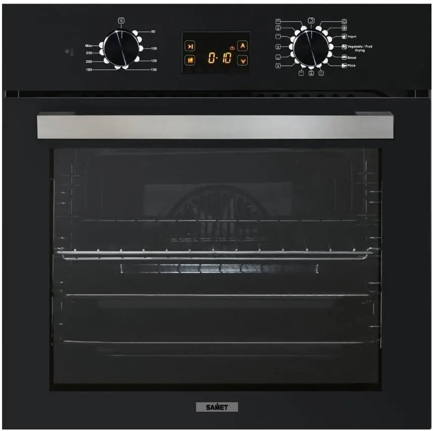 Samet Four électrique à encastrer multifonction Apollo15 – 60 litres, noir