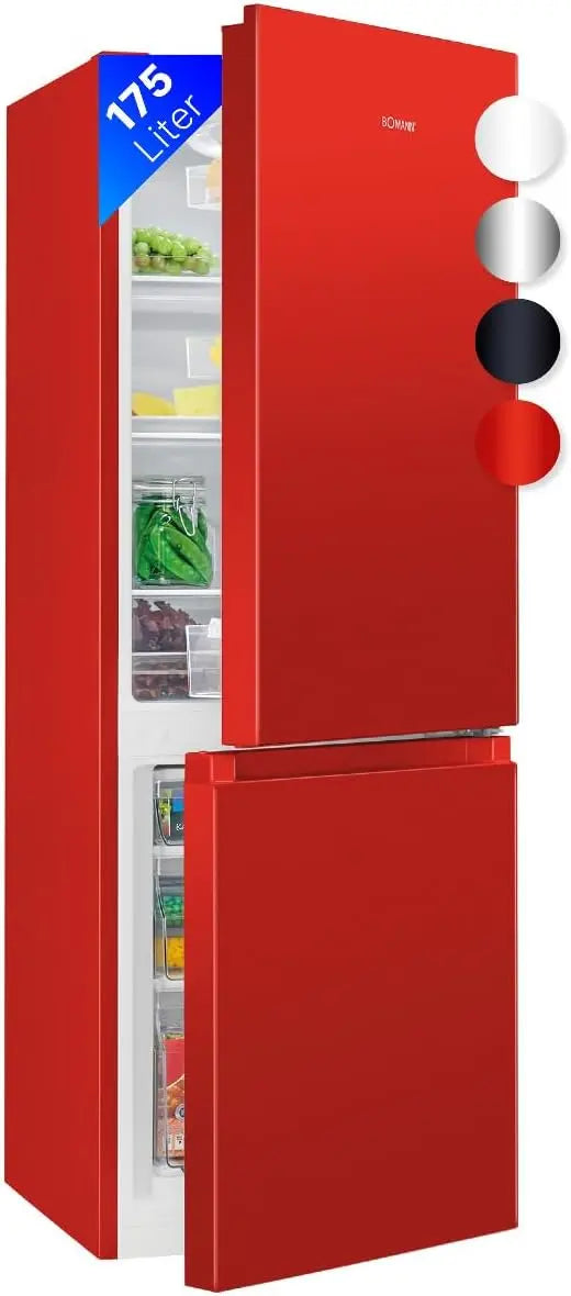 Bomann Réfrigérateur Congélateur 175 L KG 320 – rouge