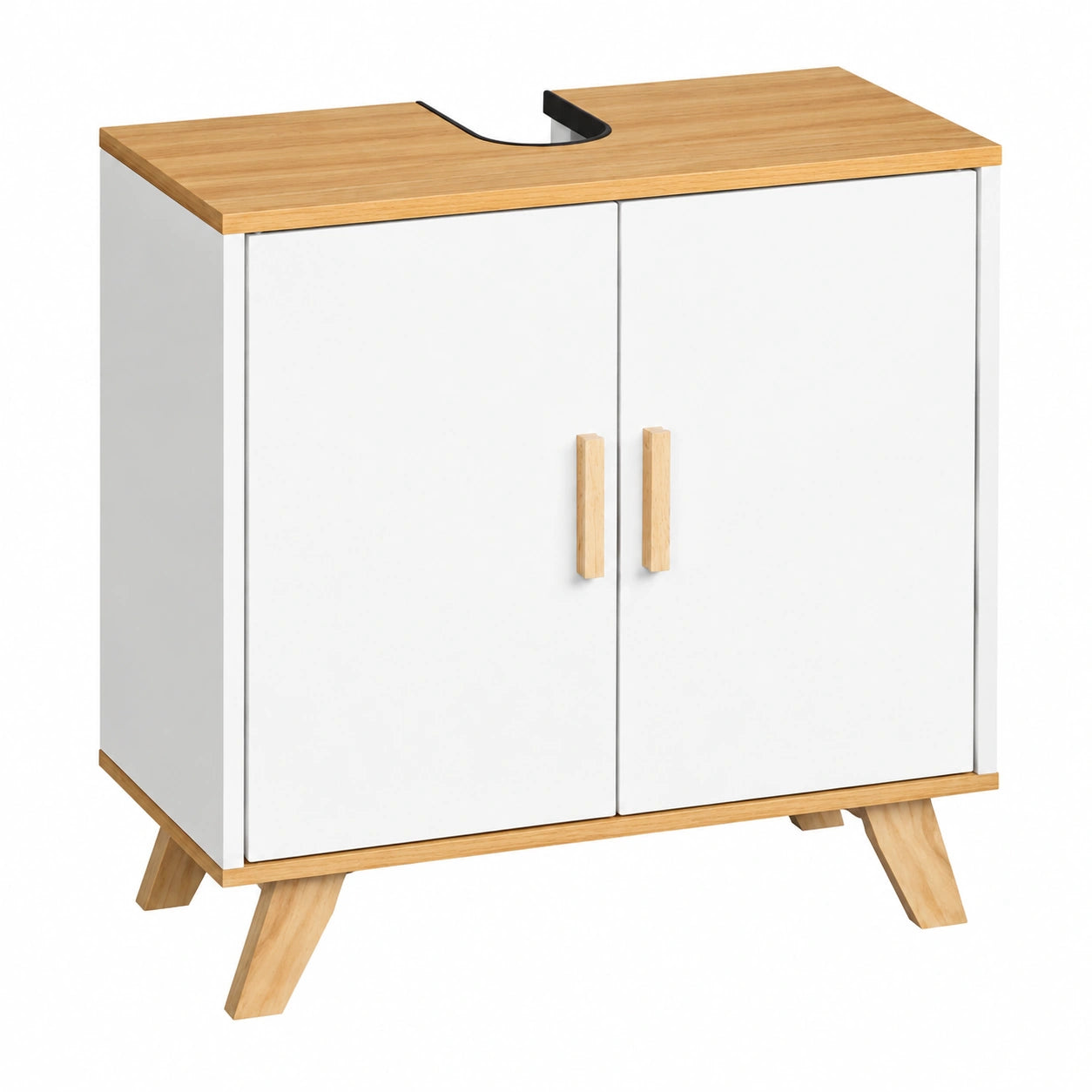 Armoire, avec portes, coloris blanc, 60 x 30 x 60 cm, pour la chambre