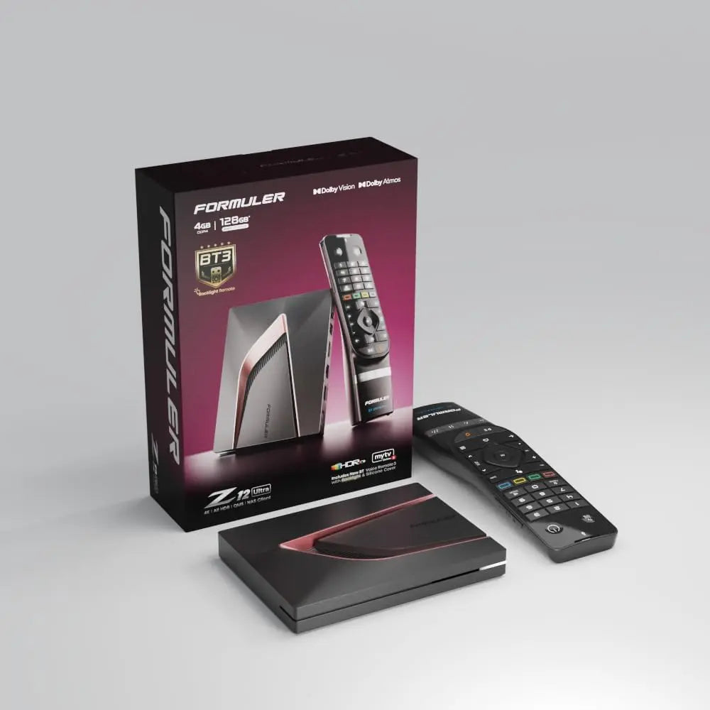 Formuler Z12 Ultra Lecteur multimédia en Streaming 4K – HDR10, 0,5 W, 4 Go / 128 Go, gris