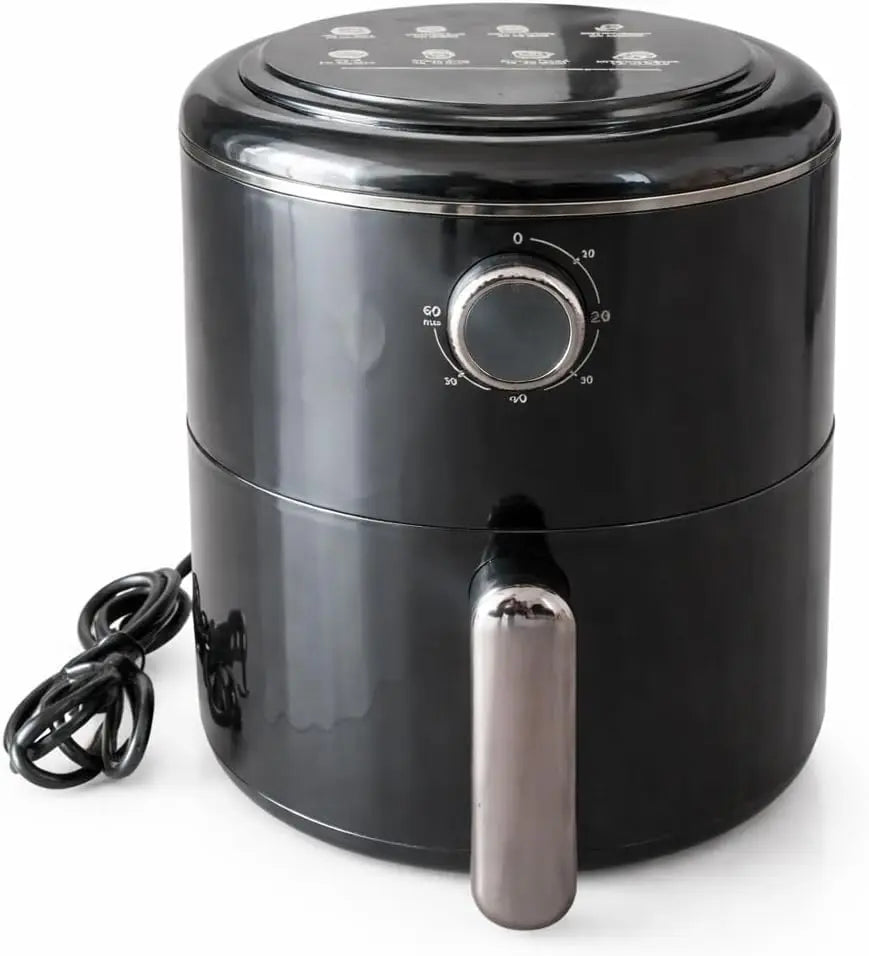 Friteuse à air chaud 24V 250W 3L Airfryer Compacte avec Prise Allume-cigare pour Camions Poids lourd – gris/noir