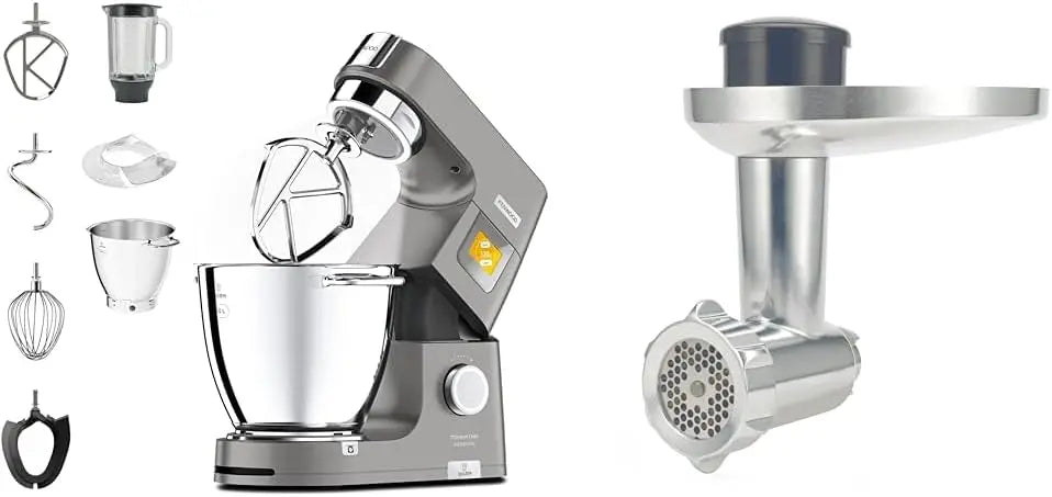 Kenwood Titanium Chef Pâtissier XL KWL90.034SI – 1400 W, 7 L, 25 x 16 x 25 cm, argenté