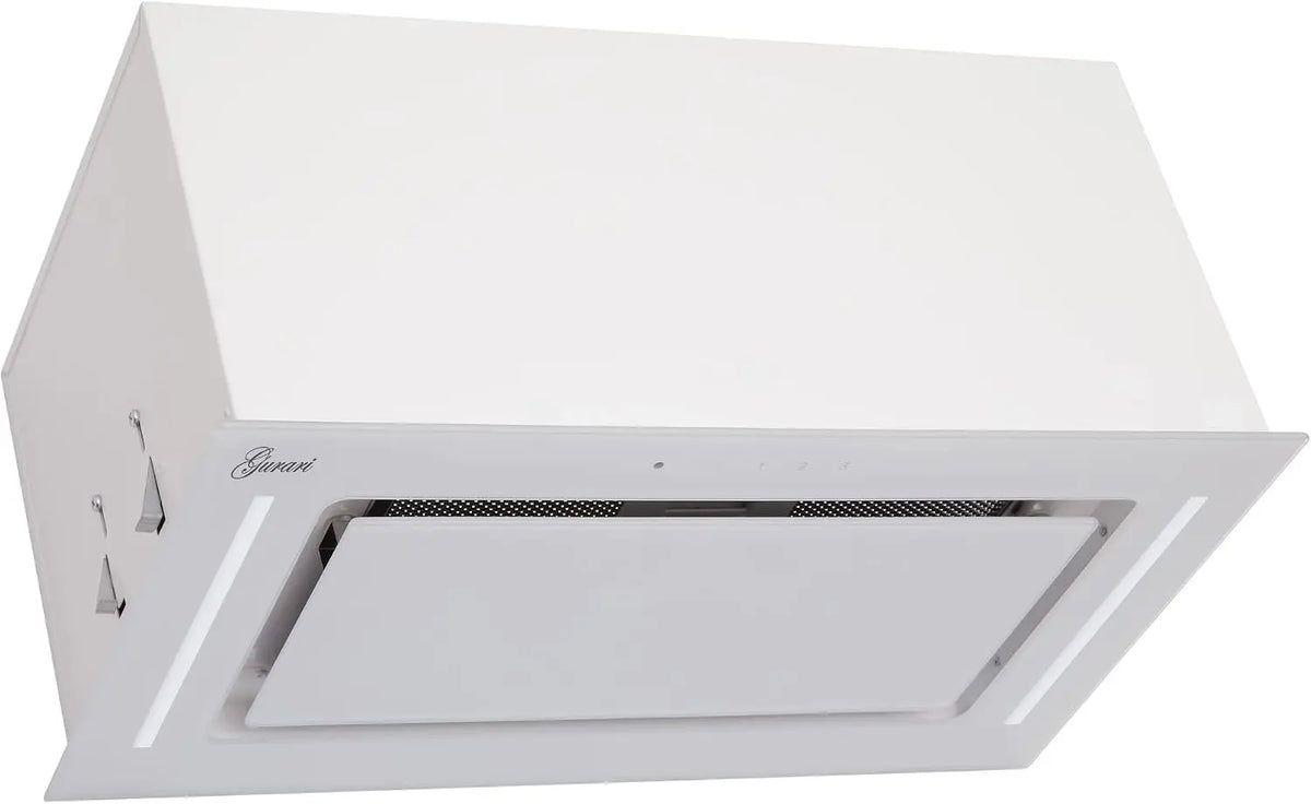 Gurari 217 PRIME hotte de plafond 52 cm blanche encastrée avec bloc de ventilation – 3 W / 6 W, 1000 m³/h, 217 WH