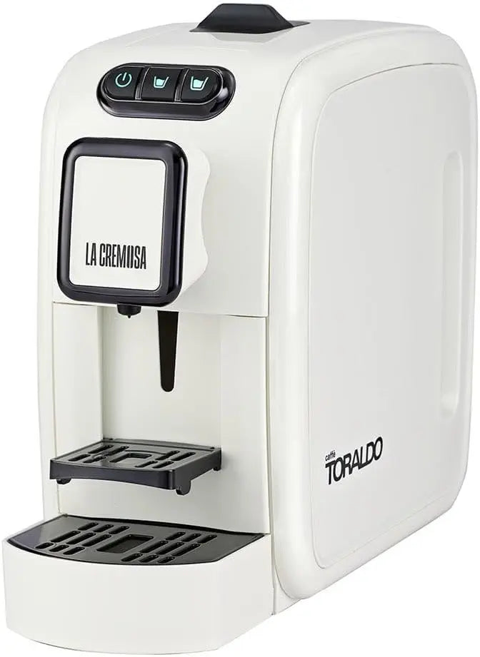 Toraldo La Cremosa Machine à café pour dosettes de 44 mm Blanc – 1100 W, 780 ml