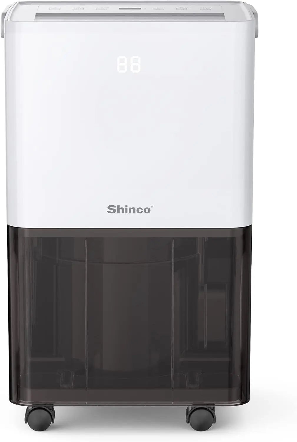 SHINCO Déshumidificateur d'air Silencieux 10L/Jour – 10 L / 1,7 L, gris/noir