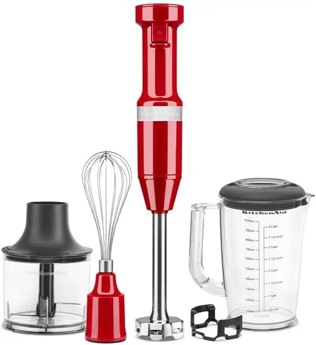 KitchenAid Mixeur Plongeant Classic – 700 ml, rouge