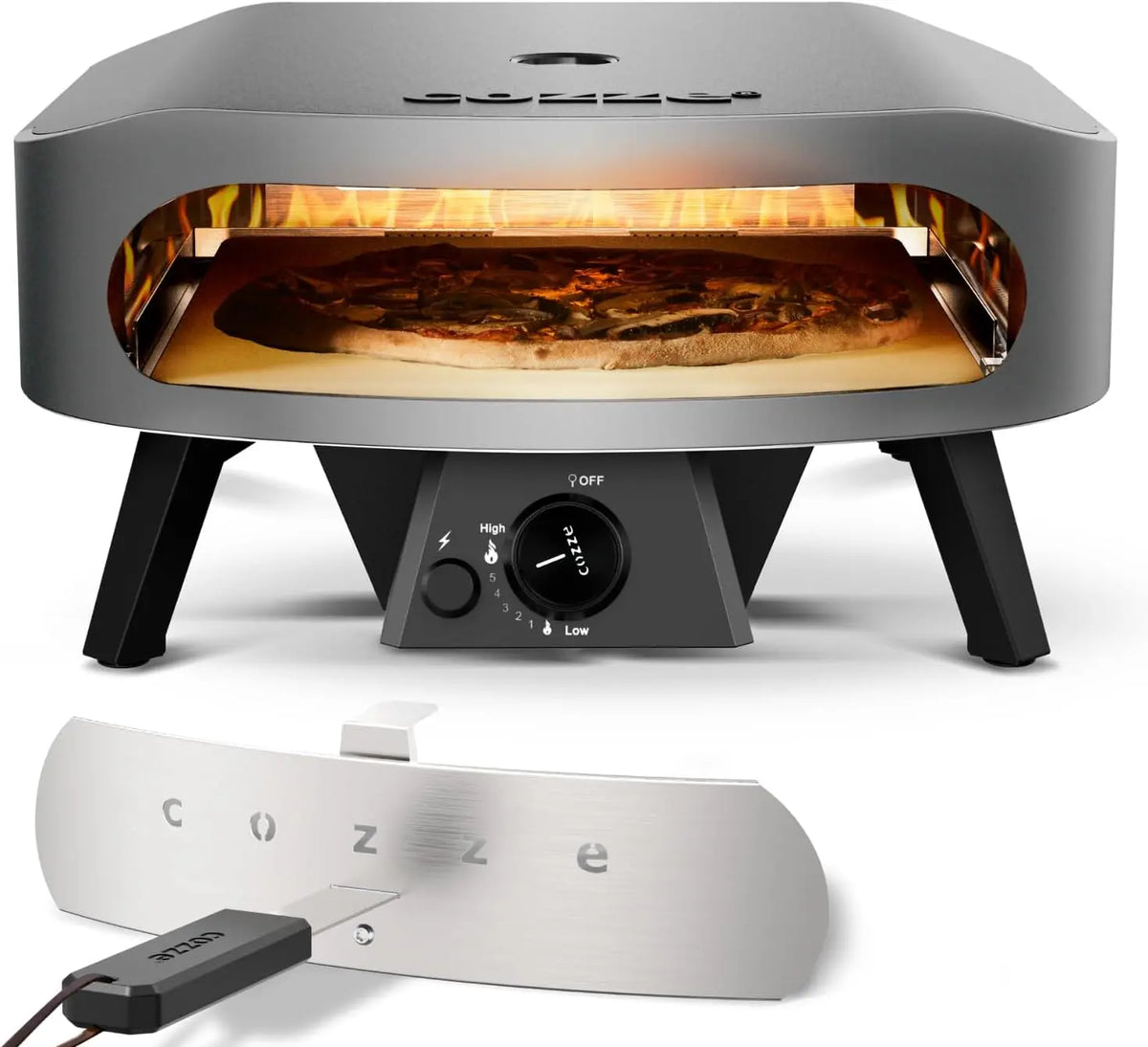 Cozze 17' Four à Pizza CLASSIC – gris/noir