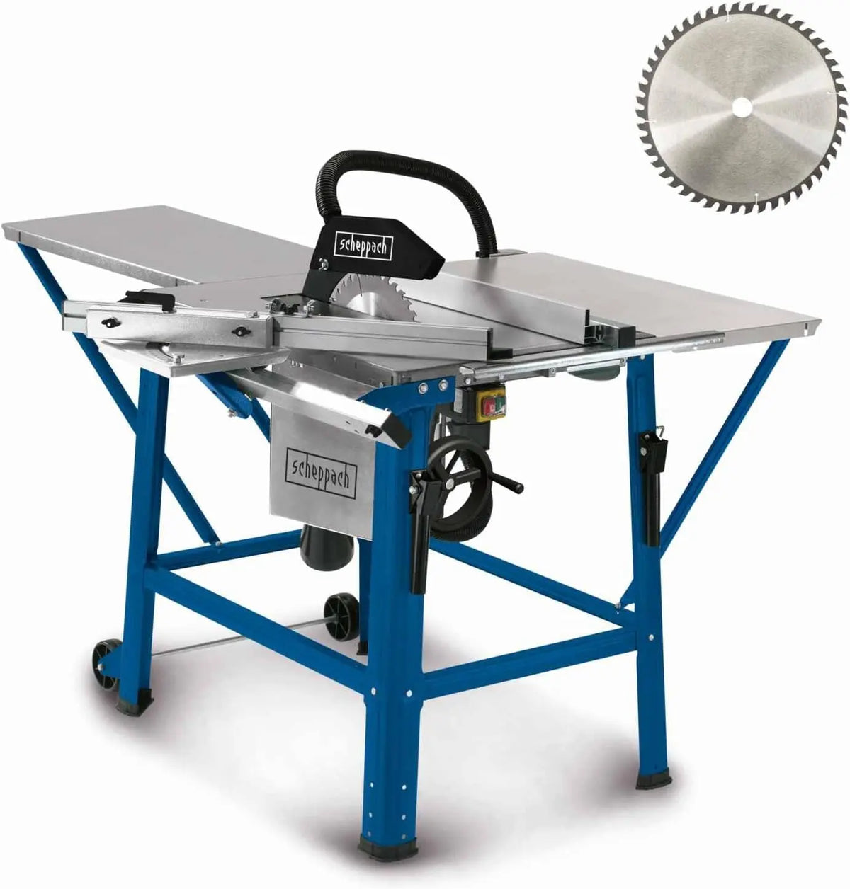 Scheppach Scie circulaire sur table TS310 – 2200 W, gris/bleu
