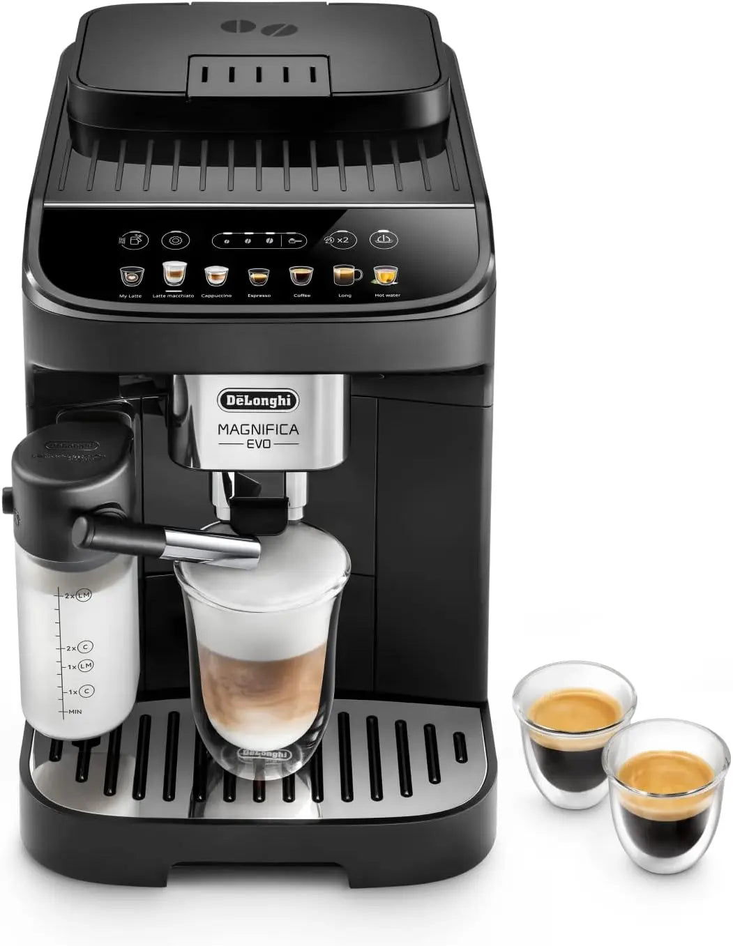 De'Longhi – Magnifica Evo - Machine à Café Automatique 7 Boissons Noir