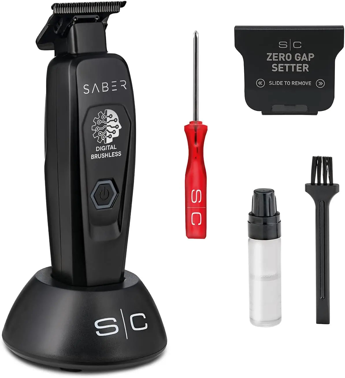 StyleCraft Tondeuse à Cheveux Professionnelle Homme Stylecraft Saber by Gamma Più – sans fil, 2000 mAh, noir