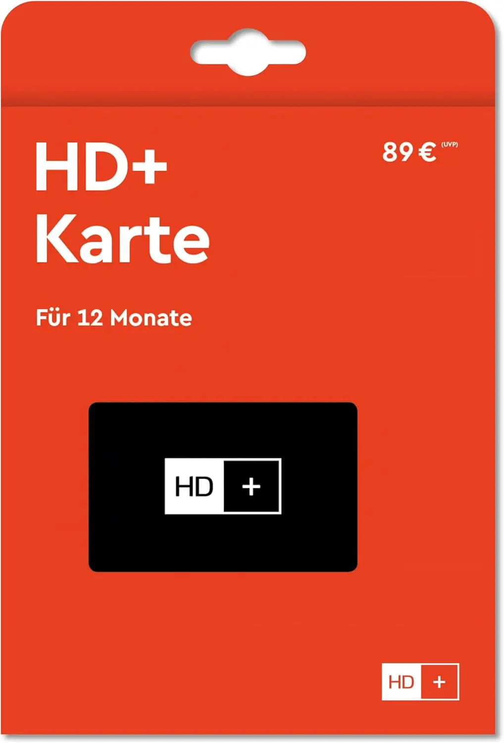 HD+ Karte pour 12 Monate HD+ Programme carte d'accès audiovisuel – rouge