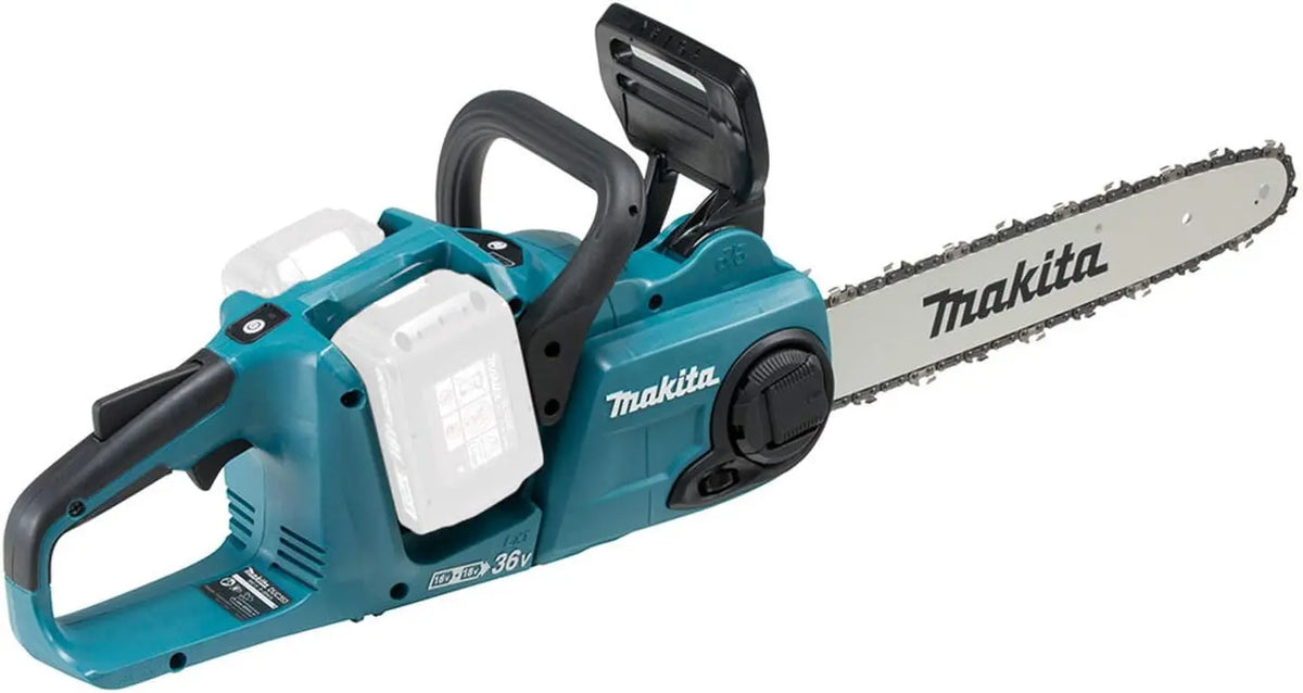 Tronçonneuse 36V LXT 2x5,0 Ah avec chargeur double - MAKITA DUC353PT2 – bleu/gris