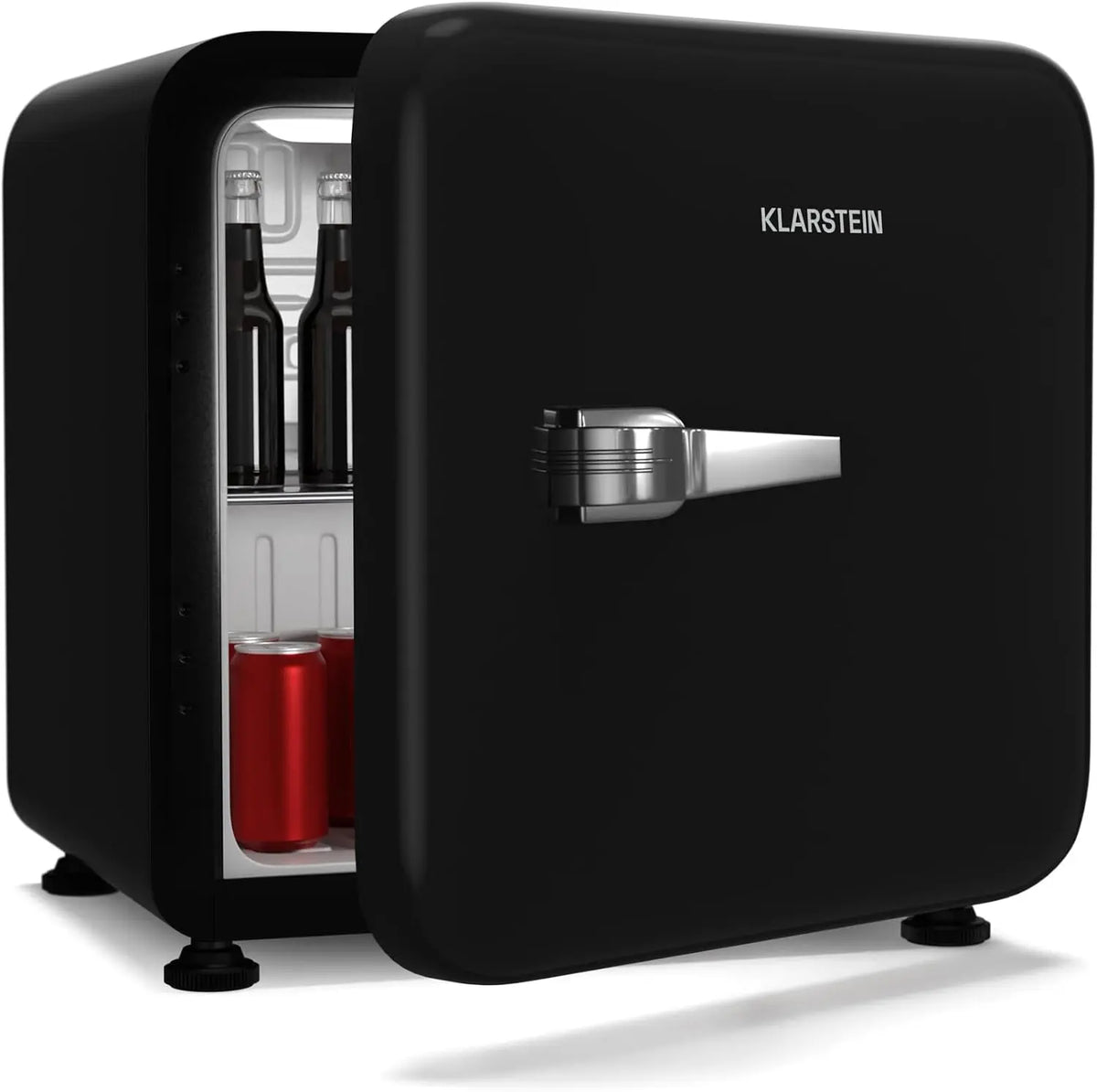 KLARSTEIN Audrey Evo 43L Mini Frigo - Design Rétro – 79 kWh, noir