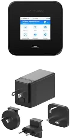 NETGEAR Routeur 5G Mobile Nighthawk M7 Pro 5G MR7450 – 27 W, noir/gris