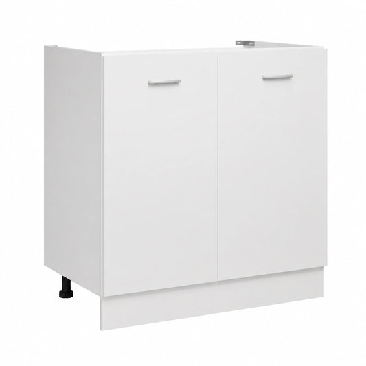 Armoire, avec rangement, coloris blanc, 80 x 46 x 81,5 cm, pour la chambre