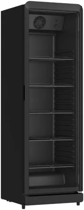 Armoire à Boissons Réfrigérée 400 Litres Noire Luxe - 1 Porte Vitrée – meuble de rangement