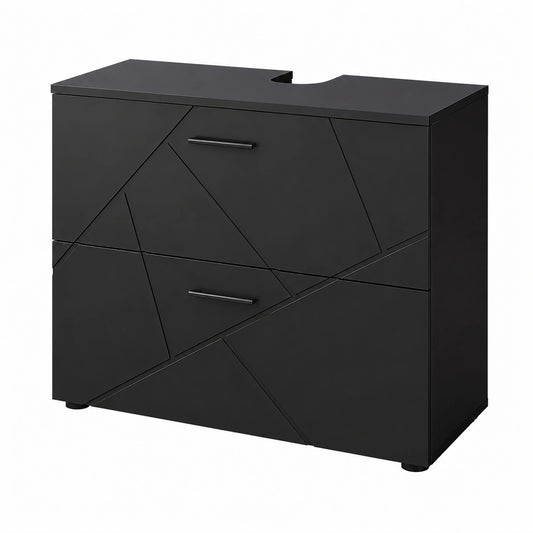 Ensemble de meubles de salle de bain, coloris anthracite, 80 x 58,6 cm, pour la salle de bain