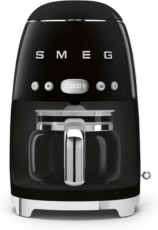 Smeg Machine à Café Filtre DCF02BLEU – 1050 W, 1,4 litre / 1,25 litre, 50 Hz, noir
