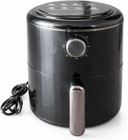 Friteuse à air chaud 24V 250W 3L Airfryer Compacte avec Prise Allume-cigare pour Camions Poids lourd – gris/noir