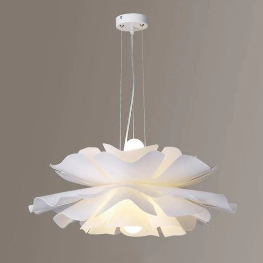 Lampes suspendues à Fleurs Luminaire Suspendu Moderne en Acrylique Blanc E27 Lampe Suspendue Minimaliste