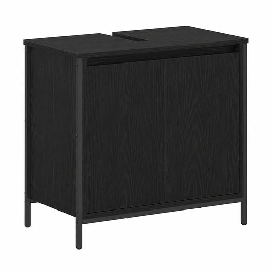 Armoire, avec rangement, coloris noir, 60 x 34,5 x 60 cm, pour la chambre