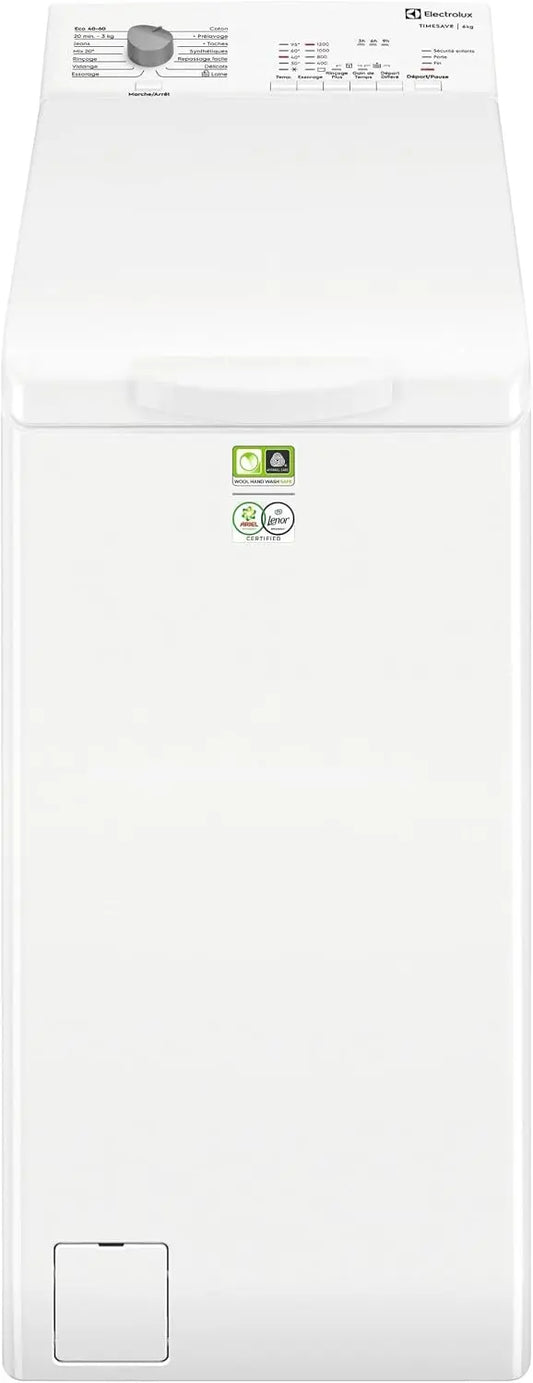 Lave-linge Top 6kg 1200trs/min - EWQ6412B – 42 litres, gris/beige