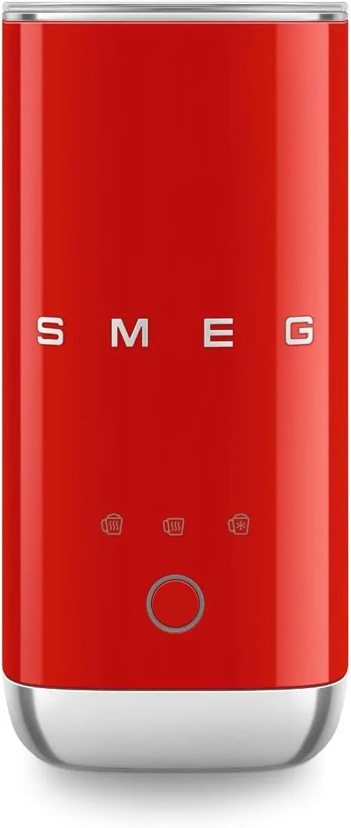 Smeg Mousseur à Lait Électrique MFF02RDEU – 500 W, rouge