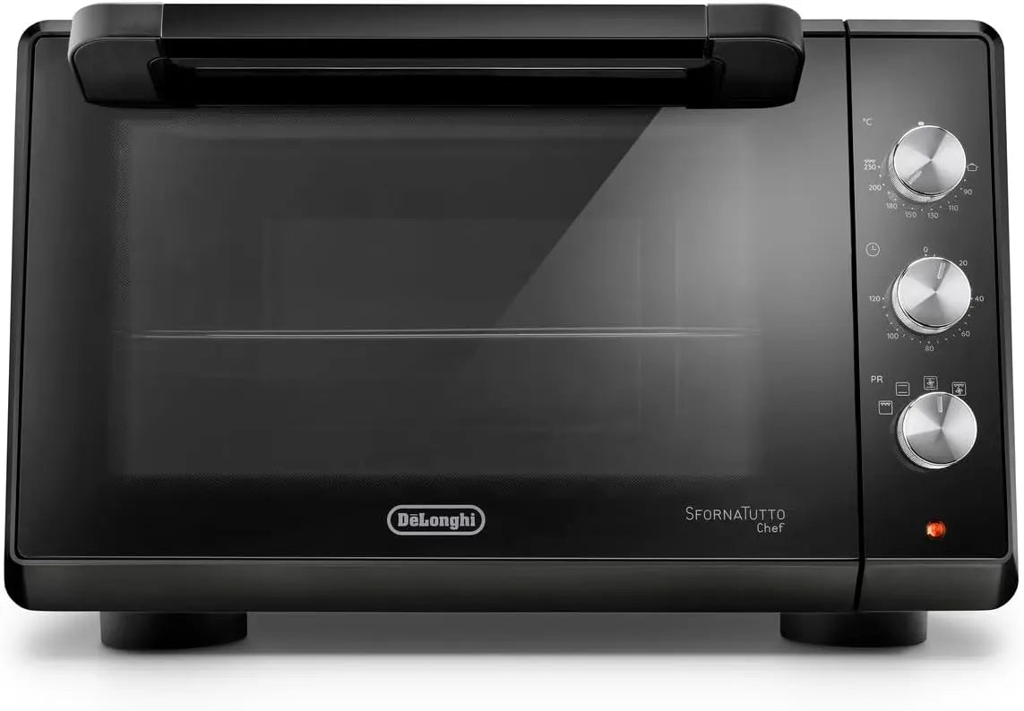 De'Longhi Sfornatutto Chef EO34302 Four électrique ventilé 4 niveaux de cuisson 34 l – gris/noir