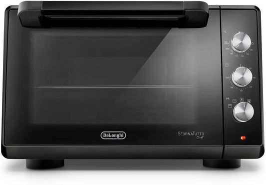 De'Longhi Sfornatutto Chef EO34302 Four électrique ventilé 4 niveaux de cuisson 34 l – gris/noir