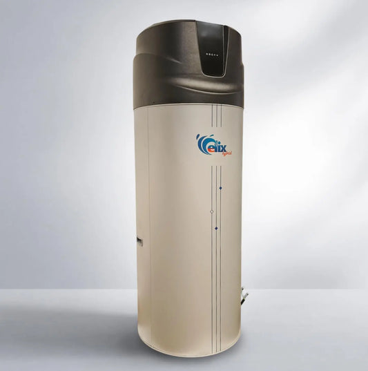 Chauffé eau Thermodynamique Électrique Pompe à Chaleur 200 Elix Nouveau R290 200l – 5,6 kWh, gris/beige