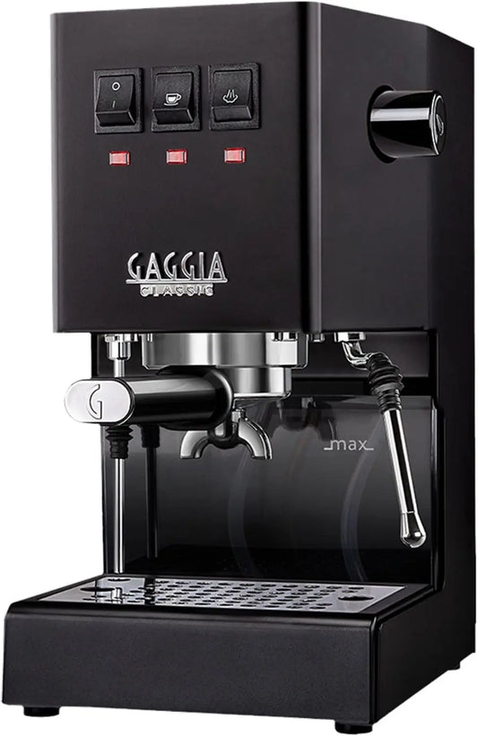 Gaggia Classic E24 Evo Pro Machine à café expresso manuelle avec chaudière en laiton et électrovanne – noir