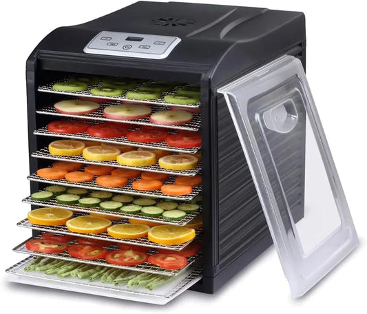 Déshydrateur Alimentaire BioChef Arizona Sol 9 Plateaux - Affichage numérique – 600 W, argenté/noir