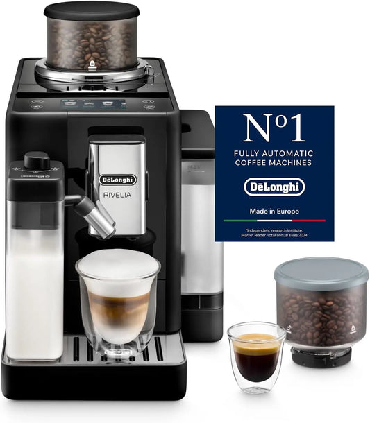 De'Longhi – Rivelia - Machine à Café Automatique 16 Boissons Gris
