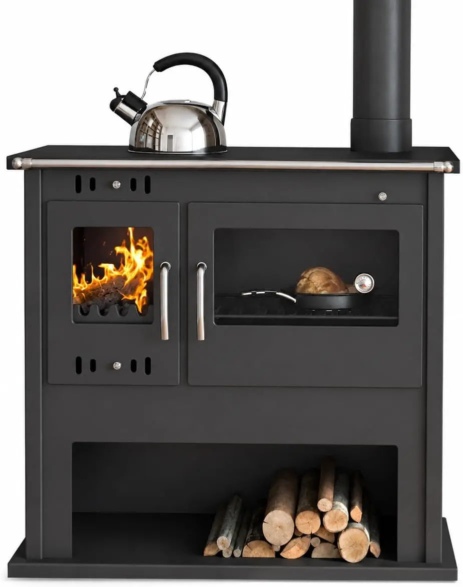 EEK A Victoria Viki Lux Four de cuisine à bois Noir 10 –5 kW