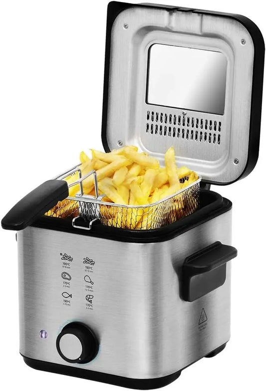 Cecotec Friteuse Électrique CleanFry Infinity 1500. 1.5 L – 900 W, 1,5 L, noir