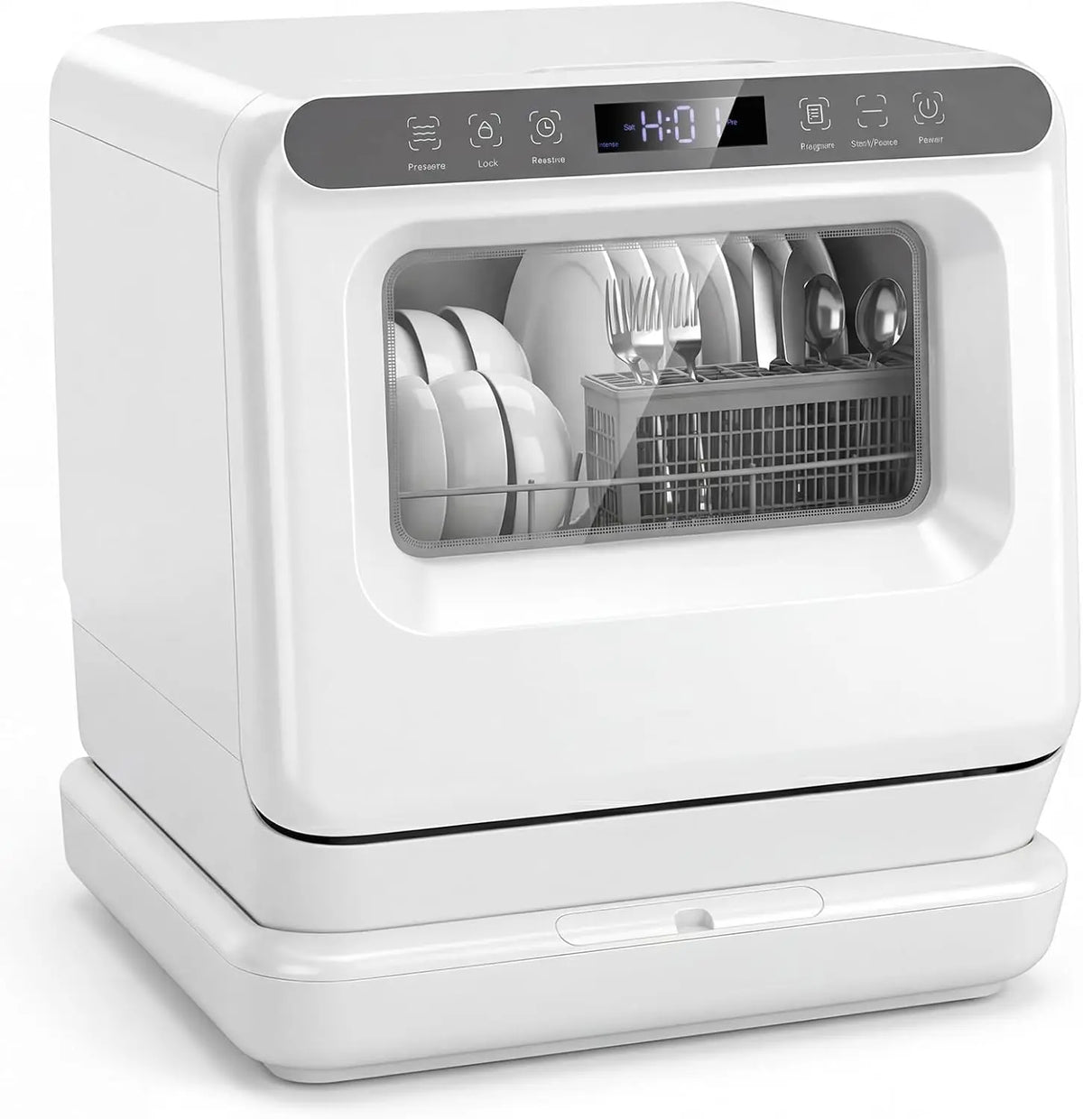 GIANTEX Lave Vaisselle de Comptoir 850w lave-vaisselle – 8,25 L, 3 couverts, gris