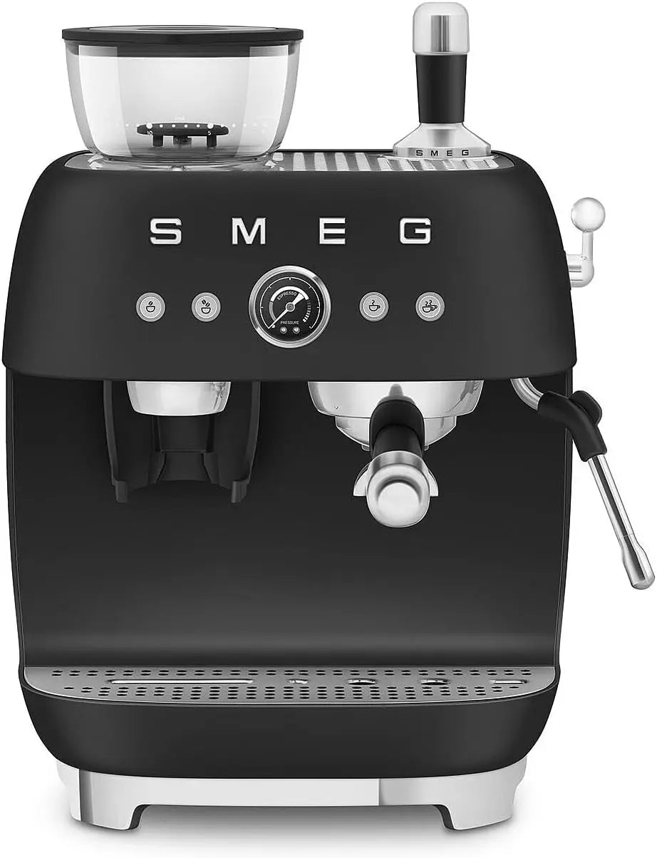 Smeg Machine à Café Expresso Manuelle EGF03BLMEU – 1350 W, 1 L, noir