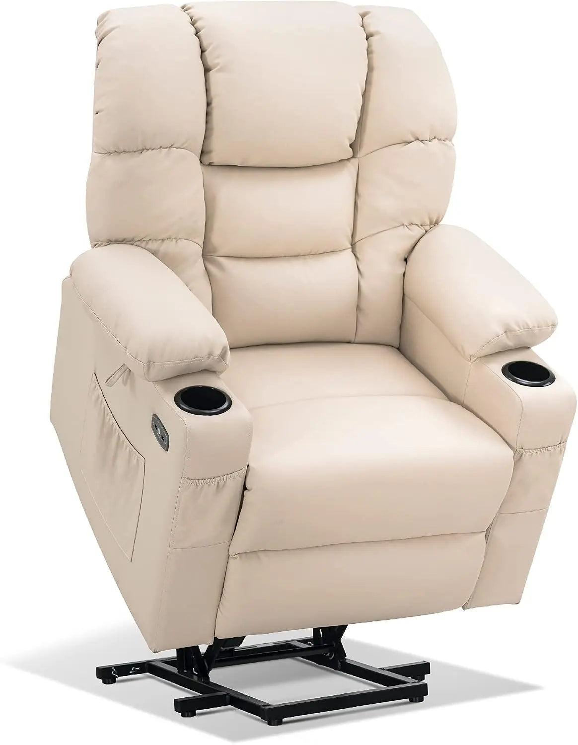 M MCombo Fauteuil électrique avec 3 Moteurs – blanc/crème