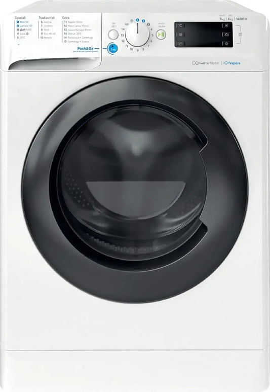 Indesit BDE 96436 WKV IT Lave-linge 9+6 kg 1351 tours – gris/noir