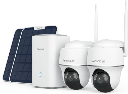 Reolink 4K Kit Cameras Exterieur sans Fil – gris/bleu/noir