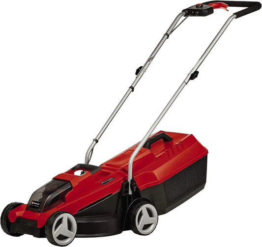 Einhell Tondeuse à Gazon sans Fil GE-CM 18/32 Li-Solo – rouge/noir/gris