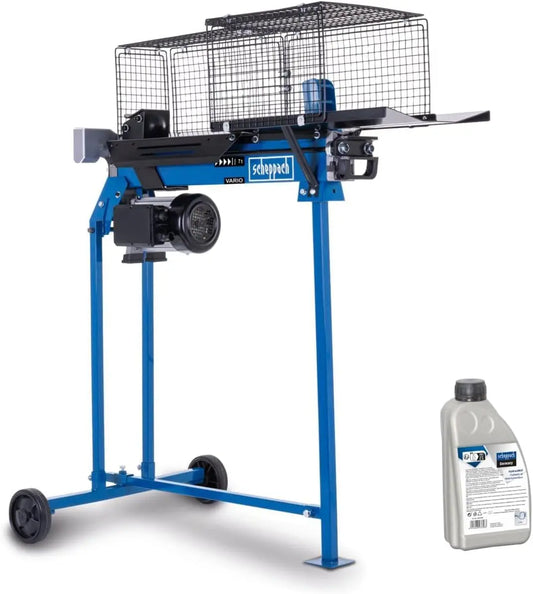 Scheppach Fendeur de Bûches Horizontal HL760LS – 2200 W, gris/bleu