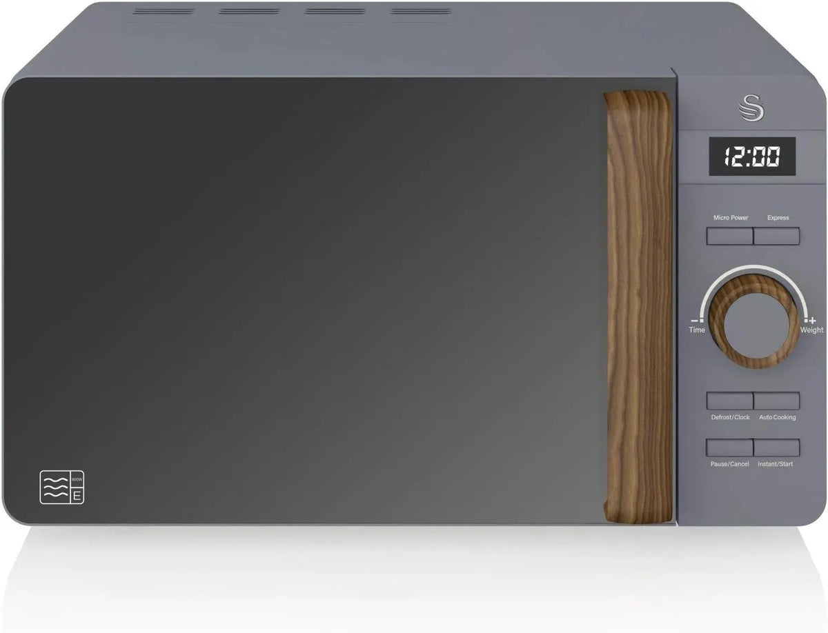 Swan Nordic Micro-ondes numérique 20 L four à micro-ondes – 800 W, gris