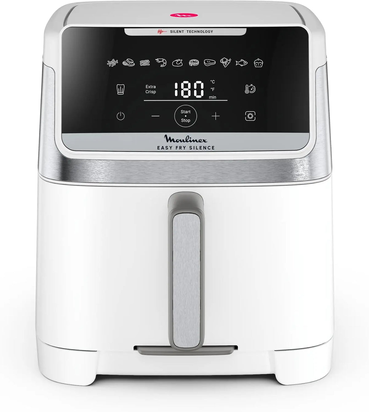 Moulinex - Easy Fry Silence Air Fryer - 10 programmes - 7 L - Blanc – friteuse