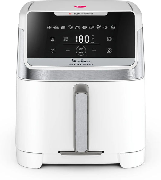 Moulinex - Easy Fry Silence Air Fryer - 10 programmes - 7 L - Blanc – friteuse