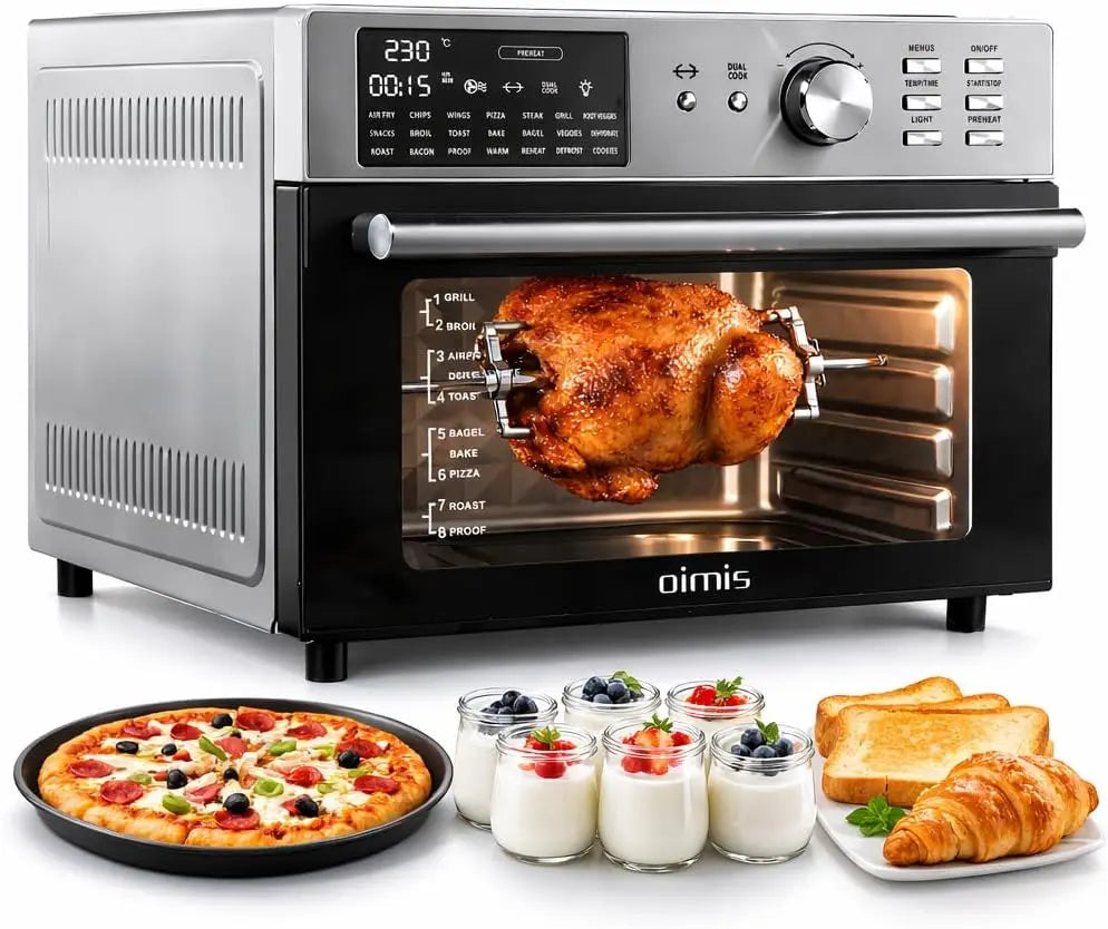 Air Fryer xxl friteuse – 1800 W, 30 L, argenté